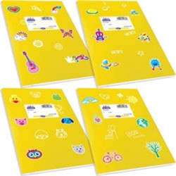 SKAG Τετράδιο Κίτρινο Χρωματιστό Κλασικά Super 17 X 25 - 50 Φύλλων 80Gr fancy 246880