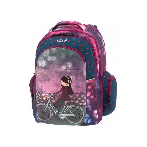 POLO Τσάντα Πλάτης Πολυθεσιακή Expand Glow (P.R.C.) Κορίτσι Με Ποδήλατο 9-01-254-19