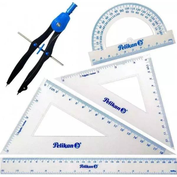 Γεωμετρικά Όργανα Σετ 5τμχ με Διαβήτη Pelikan 30cm 700252