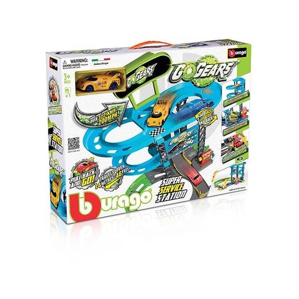 burago - Go Gears Super Service Station και 1 Αυτοκίνητο 30261