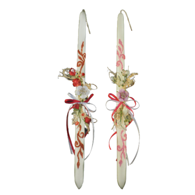 ΛΑΜΠΑΔΑ ΧΕΙΡΟΠΟΙΗΤΗ ΛΠ4283 38 εκ. ΡΟΖ KAI KOKKINO