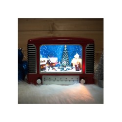 Διακοσμητικό Vintage Ραδιόφωνο με LED, Μουσική και Κίνηση