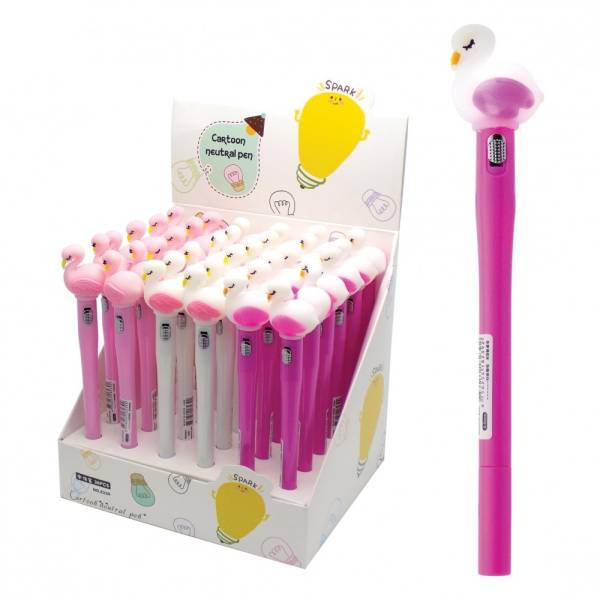 ΣΤΥΛΟ BALL POINT ΜΕ ΦΩΣ SWAN-UNICORN OP-1192