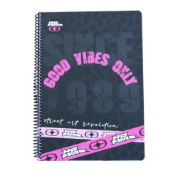 BMU ΤΕΤΡ.Α4 ΣΠΥΡ.2Θ.NO FEAR GOOD VIBES -TIE DYE ASS.