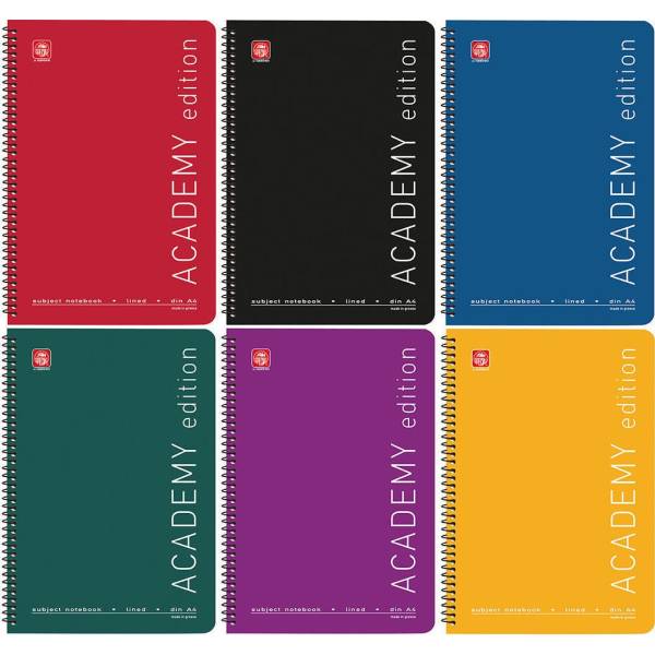 ΤΕΤΡ.ΣΠΙΡΑΛ ACADEMY Α4 4 ΘΕΜ