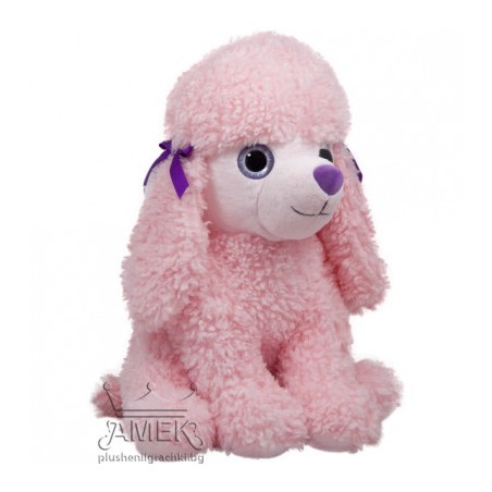 Σκύλος κανίς με μεγάλα μάτια Ροζ - Λευκό 45εκ.