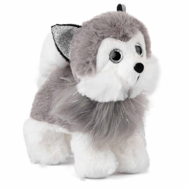 Σκύλος χάσκι με γκρι glitter μάτια - 28 εκ