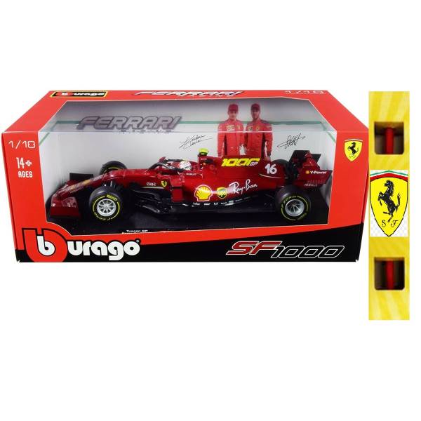 ΠΑΙΧΝΙΔΟΛΑΜΠΑΔΑ Bburago Αυτοκινητάκι Ferrari SF1000 Tuscan GPCharles Leclerc 16