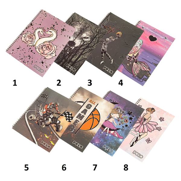 POLO ΤΕΤΡΑΔΙΟ SPIRAL DESIGN A4 2Θ POLO.GR