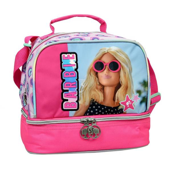 GIM ΤΣΑΝΤΑΚΙ ΦΑΓ.OBΑΛ BARBIE HOLOGRAPHIC 349-86220