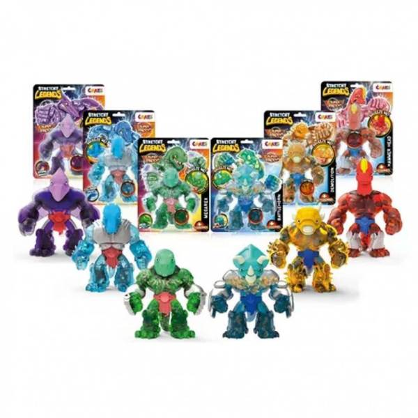 Legends Stretchy Ελαστικές Φιγούρες (6 σχέδια)/display