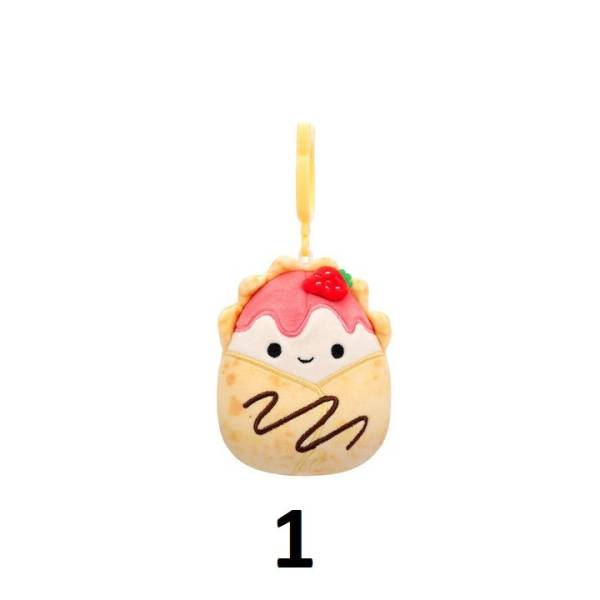 Squishmallows- Λούτρινα Μπρελόκ 9cm W6A (6 σχέδια)