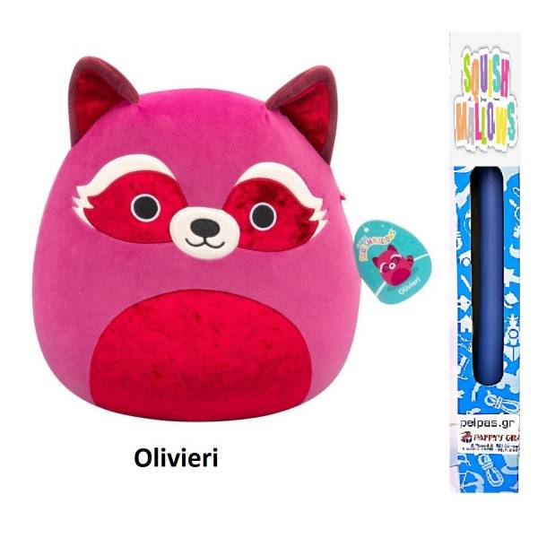 ΠΑΙΧΝΙΔΟΛΑΜΠΑΔΑ SQUISHMALLOWS- ΛΟΥΤΡΙΝΑ 30,5CM ΜΕ ΑΝΑΓΛΥΦΟ ΜΟΤΙΒΟ