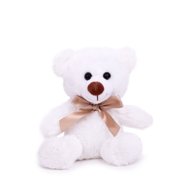 ΑΜΕΚ BEAR W/ RIBBON WHITE 23CM