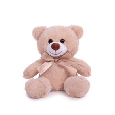 ΑΜΕΚ BEAR W/ RIBBON BEIGE 23CM