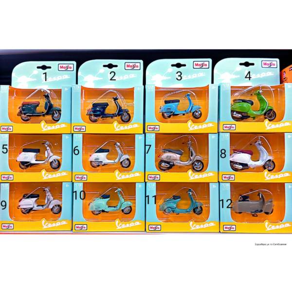 MAISTO 1:18 Vespa Assortment
