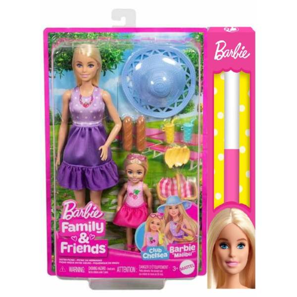 Παιχνιδολαμπάδα Mattel Barbie And Chelsea Πικ Νικ Κούκλα JBF43