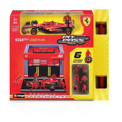 Παιχνιδολαμπαδα Bburago 1/43 F1 Pit Pass - Ferrari Charles Leclerc