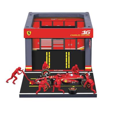 Παιχνιδολαμπαδα Bburago 1/43 F1 Pit Pass - Ferrari Charles Leclerc
