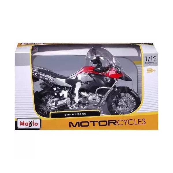 MAISTO 1:12 Motorcycles - BMW R1200 GS Red/Black