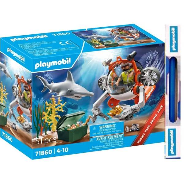 Παιχνιδολαμπάδα PLAYMOBIL ΥΠΟΒΡΥΧΙΟ ΚΥΝΗΓΙ ΘΗΣΑΥΡΟΥ