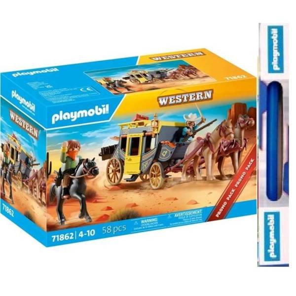Παιχνιδολαμπάδα PLAYMOBIL ΆΜΑΞΑ ΆΓΡΙΑΣ ΔΥΣΗΣ 71862