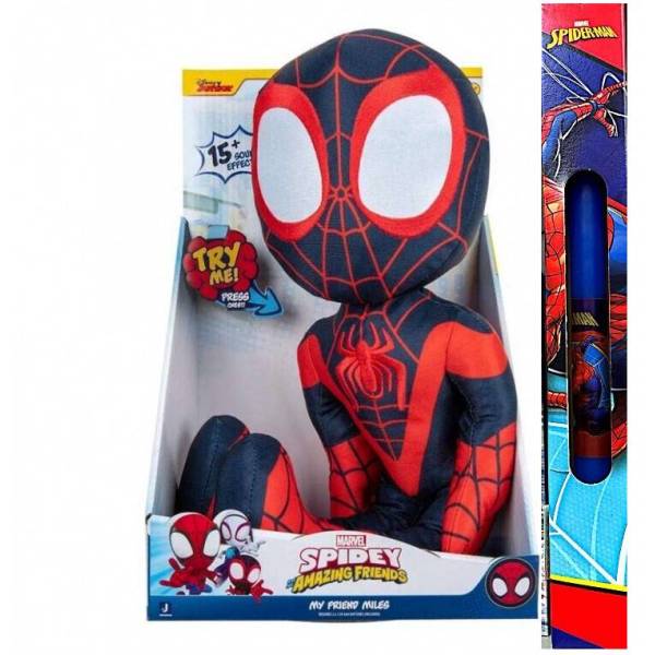 Παιχνιδολαμπάδα Jazwares Λούτρινο Spidey με Ήχο 40 εκ. JWS00130
