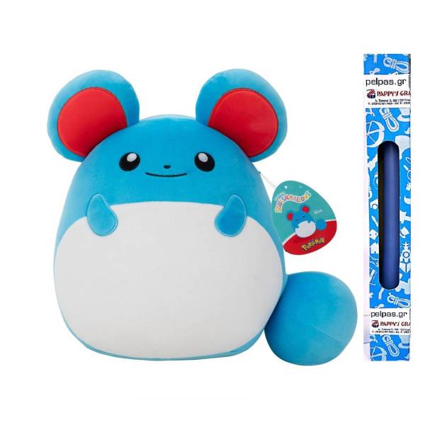Παιχνιδολαμπάδα Squishmallows Pokemon - Λούτρινο Marill 25cm W5/6
