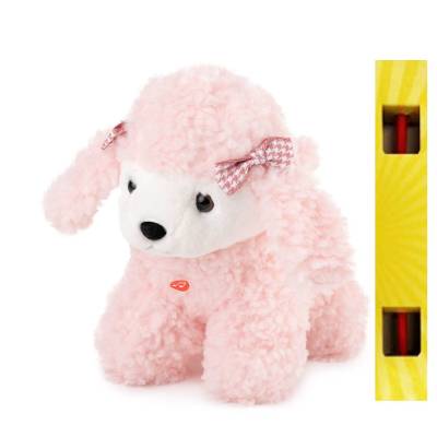 Παιχνιδολαμπάδα AMEK TOYS POODLE PINK 25CM +ΜΟΥΣΙΚΗ 013209