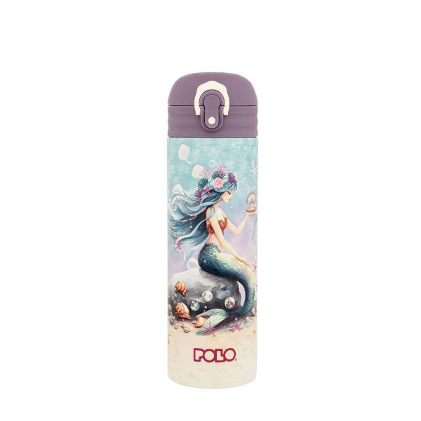 Polo Θερμός Stainless Steel Junior II Mermaid με Καλαμάκι 0,50lt (949033-8426