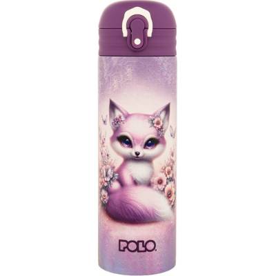 Polo Θερμός Stainless Steel Junior II Fox με Καλαμάκι 0,50lt (949033-8425)