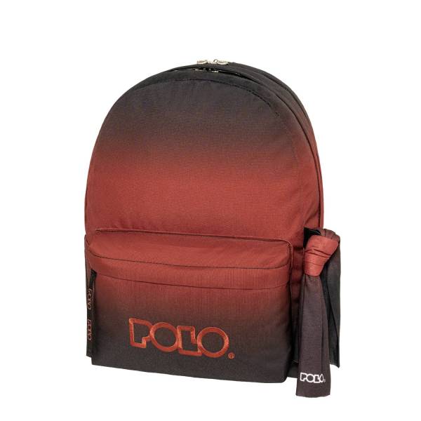 POLO ΣΑΚΙΔΙΟ ORIGINAL DOUBLE SCARF GRADIENT BLACK/RED GRADIENT 8414