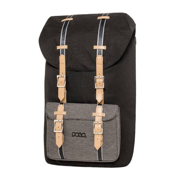 POLO ΣΑΚΙΔΙΟ ELMOR BLACK/GREY-ΜΑΥΡΟ/ΓΚΡΙ 2022