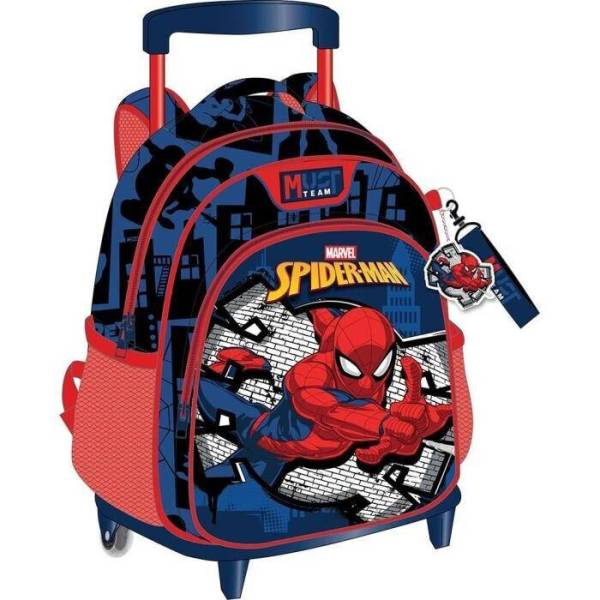 MUST ΤΣΑΝΤΑ ΤΡΟΛΛΕΥ ΝΗΠΙΟΥ 27Χ10Χ31ΕΚ 2ΘΗΚΕΣ SPIDERMAN BLUE