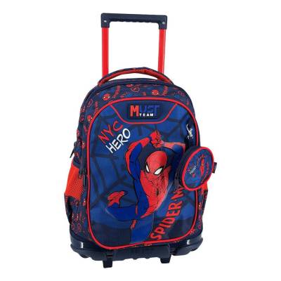 MUST ΤΣΑΝΤΑ ΤΡΟΛΛΕΥ ΔΗΜΟΤΙΚΟΥ 34Χ20Χ44ΕΚ 3ΘΗΚΕΣ SPIDERMAN NYC HEROES