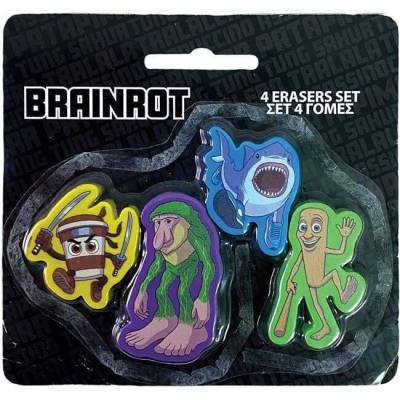 GIM ΣΕΤ 4 ΓΟΜΕΣ TOIKIDO BRAINROT 343-10624