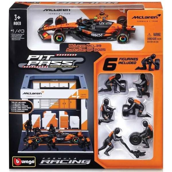 BURAGO 1:43 PIT PASS MCLAREN 18 38457