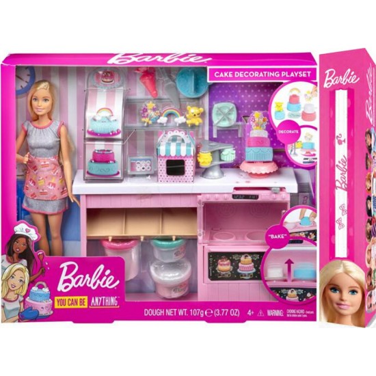 Παιχνιδολαμπάδα Barbie Ζαχαροπλαστείο με Κούκλα GFP59 για 4+ Ετών Mattel