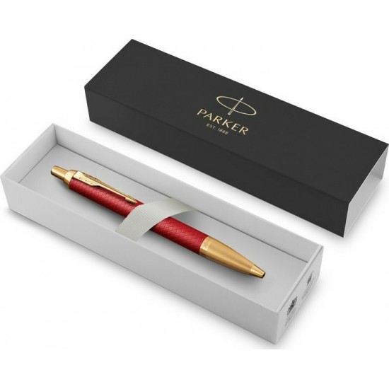 Parker Στυλό Ballpoint με Μπλε Mελάνι Premium GT Red