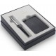 Σετ Jotter Parker XL Matte Black CT με δερμάτινη θήκη καρτών