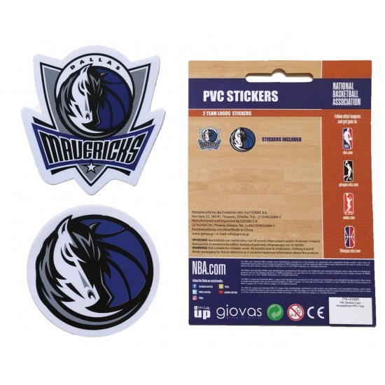 BMU PVC STICKERS  NBA 2 LOGOS TEAM 162pcs