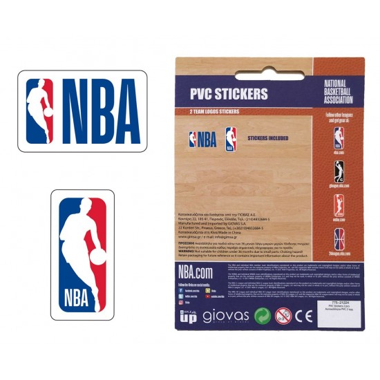 BMU PVC STICKERS  NBA 2 LOGOS TEAM 162pcs