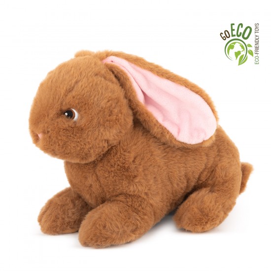 AMEK ECO Rabbit ξαπλωμένο - Καφέ 25cm