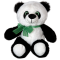 AMEK TOYS Panda με πράσινη κορδέλα 18cm