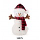 AMEK TOYS SNOWMAN W HAT GREEN 26CM-RED-BLACK