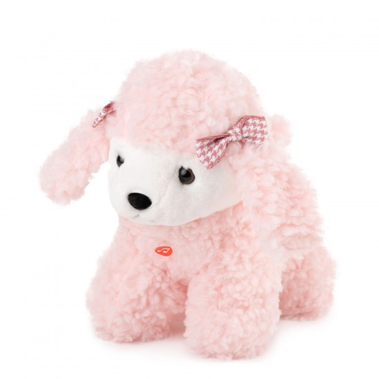 AMEK TOYS POODLE WHITE και PINK 25CM +ΜΟΥΣΙΚΗ 013203-013209