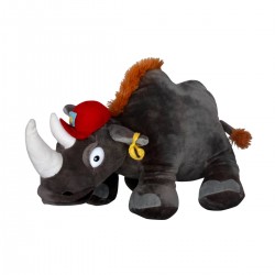 AMEK TOYS RHINO W HAT 30CM  040407