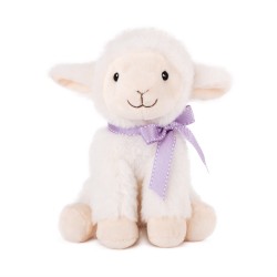 AMEK TOYS SHEEP W PURPLE RIBBON 19CM  060802