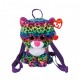 As company Ty Beanie Boos Dotty Λούτρινο Χνουδωτό Τσαντάκι Πλάτης και χνουδωτό κλιπ Λεοπάρδαλη-μπρελοκ 1607-95004