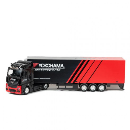 Bburago Νταλίκα Mercedes-VOLVO- Benz Actros Yokohama 1/43 Hauler Trailer